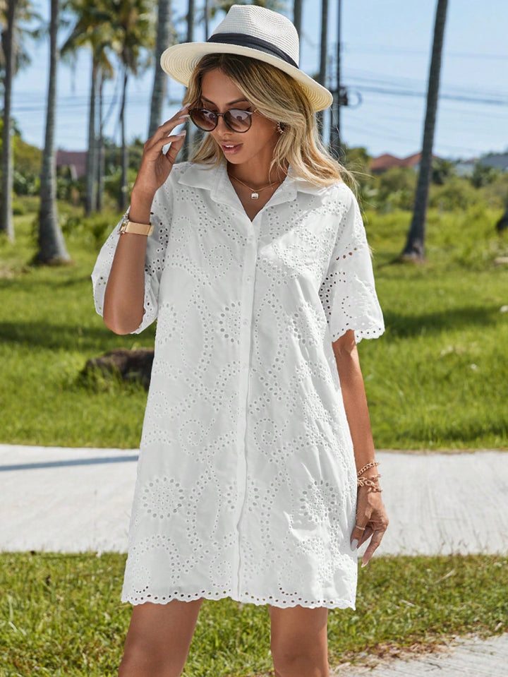 Rochie scurtă SHEIN, alb