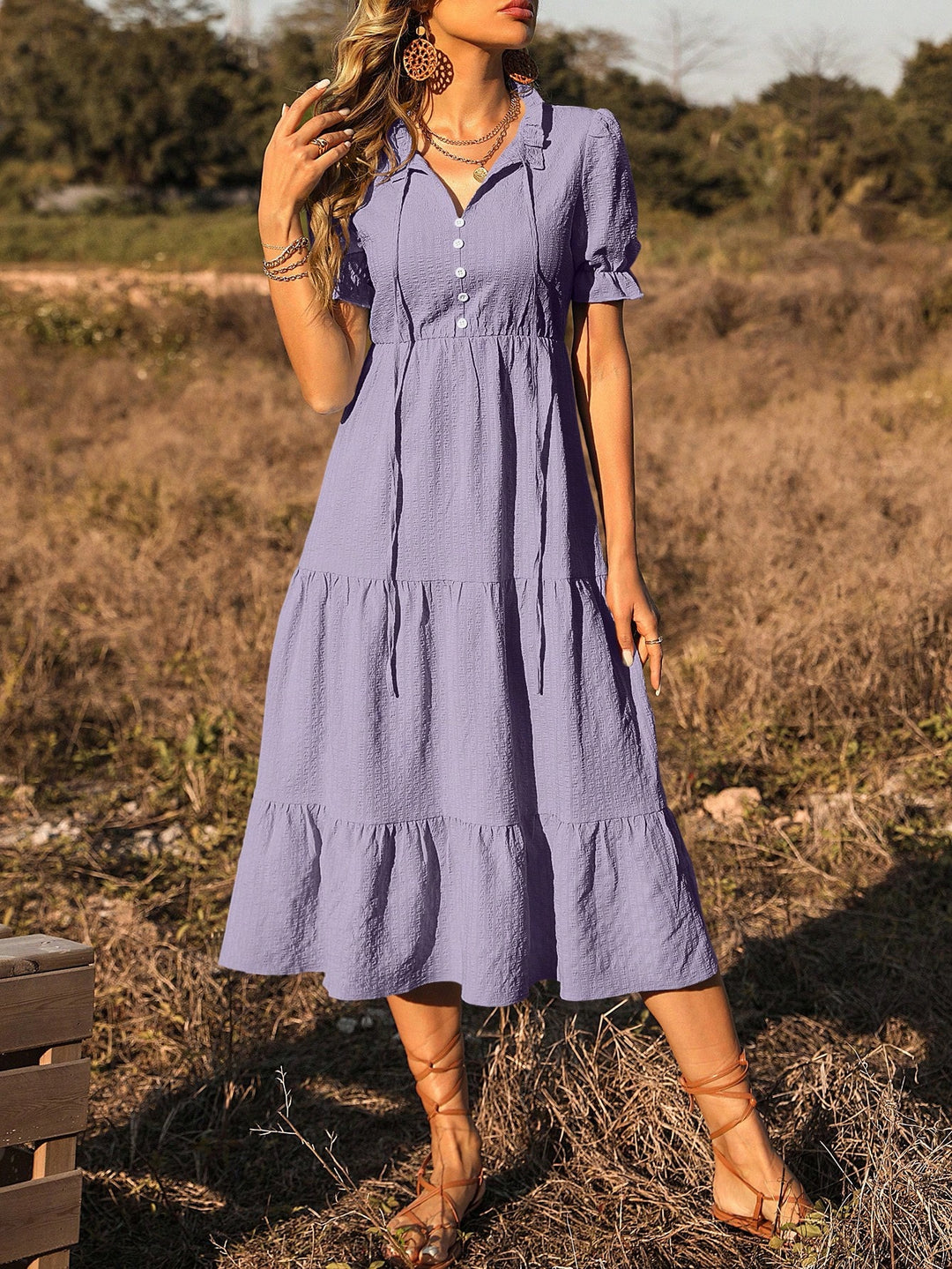 Rochie midi SHEIN, mov