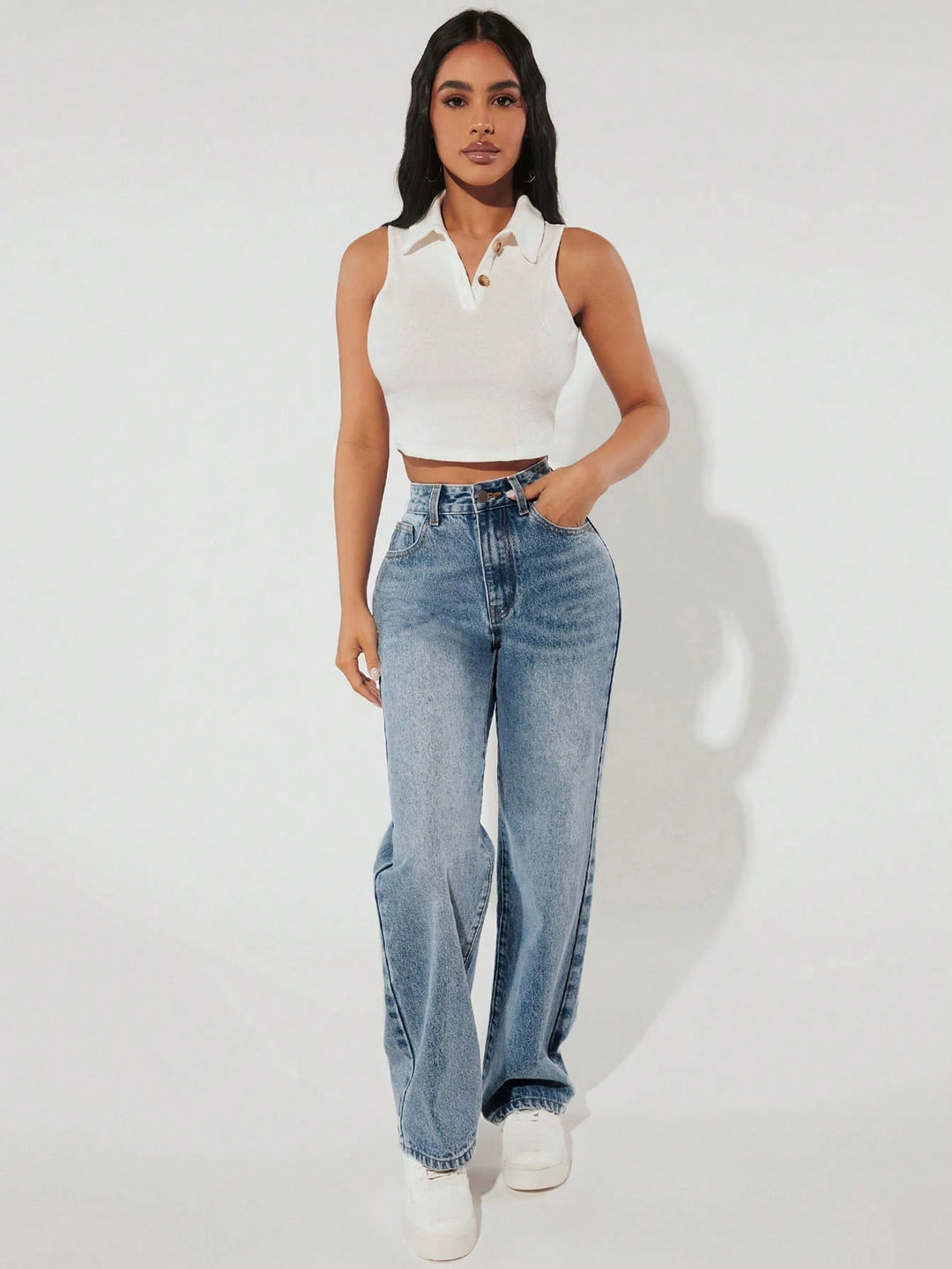 Jeans SHEIN, albastru