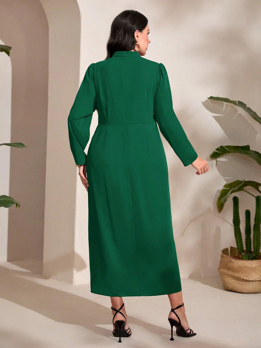 Rochie midi SHEIN, verde