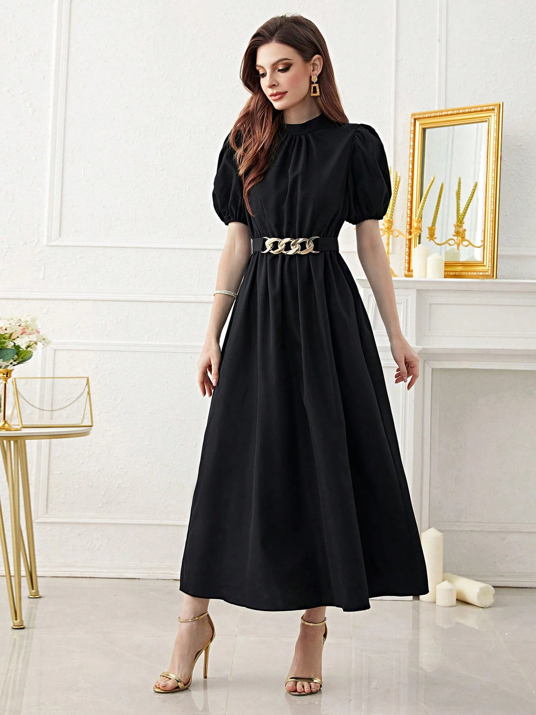 Rochie maxi SHEIN, negru
