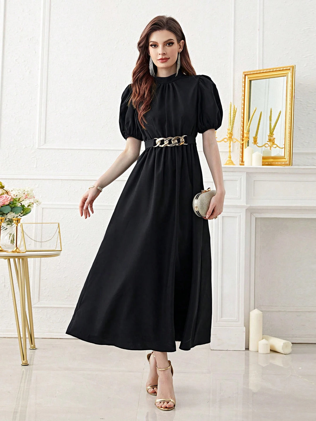 Rochie maxi SHEIN, negru