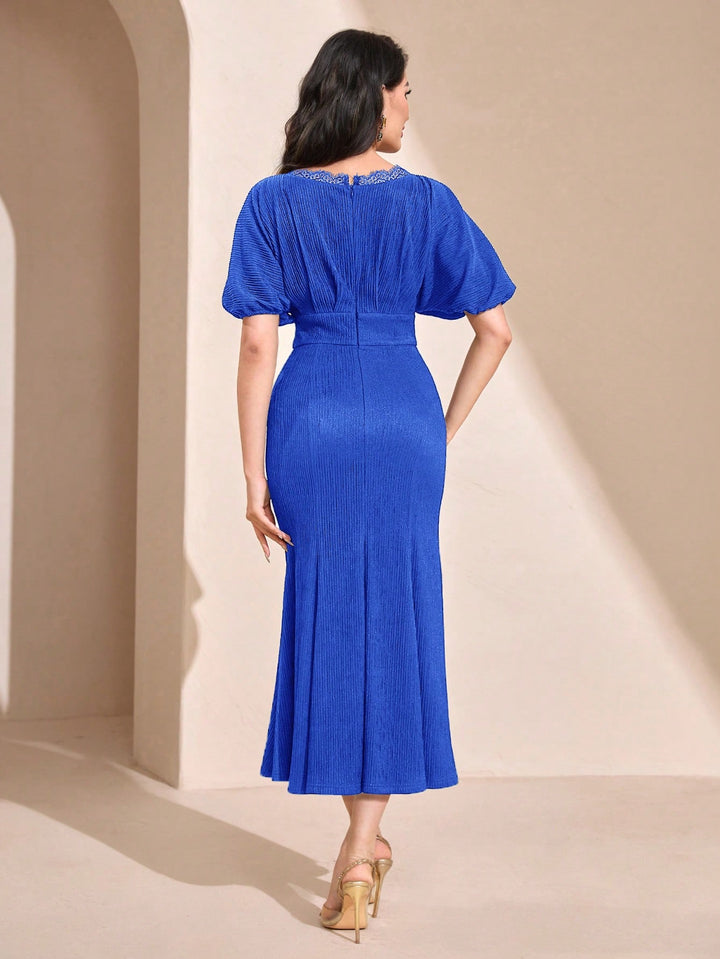 Rochie midi SHEIN, albastrru