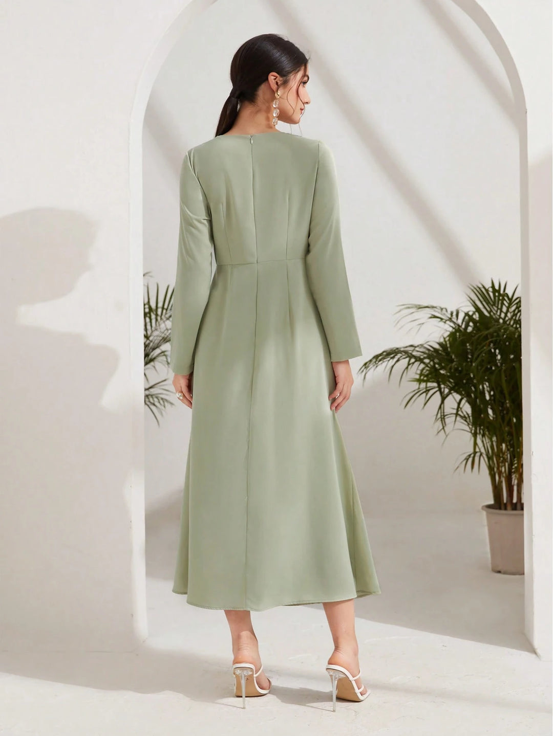 Rochie maxi SHEIN, verde