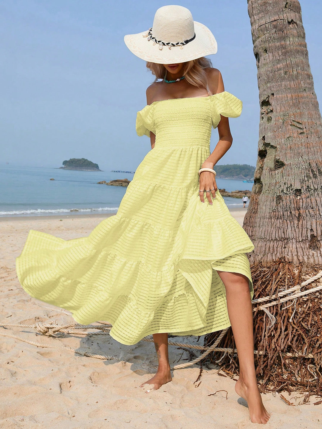 Rochie maxi SHEIN, galben