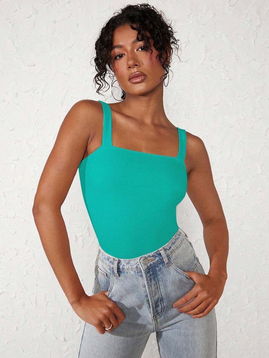 Top SHEIN, turcoaz