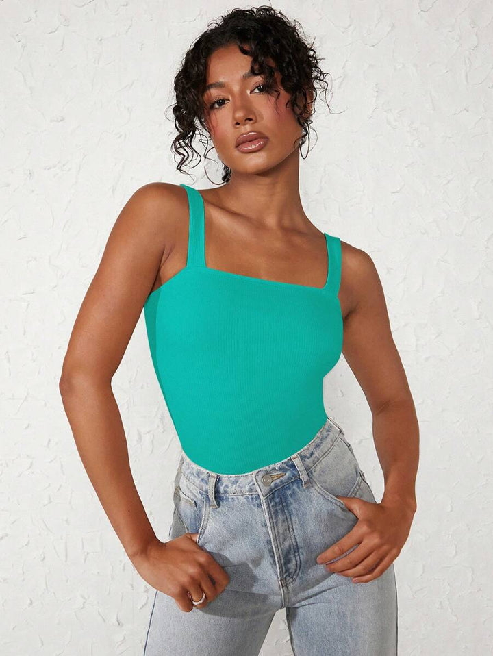 Top SHEIN, turcoaz