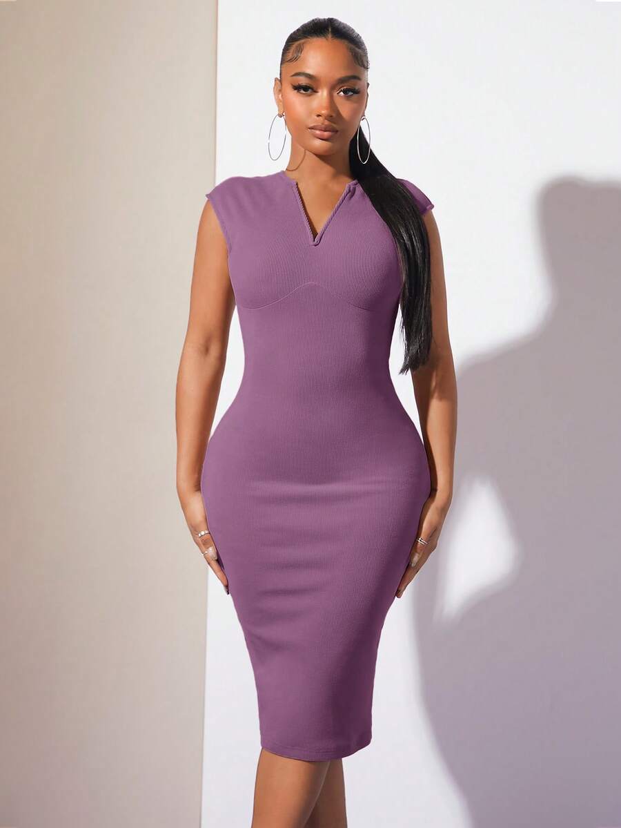 Rochie midi SHEIN, mov