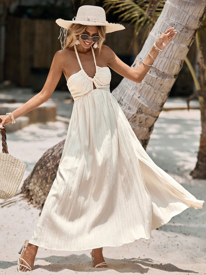 SHEIN maxi ruha, bézs