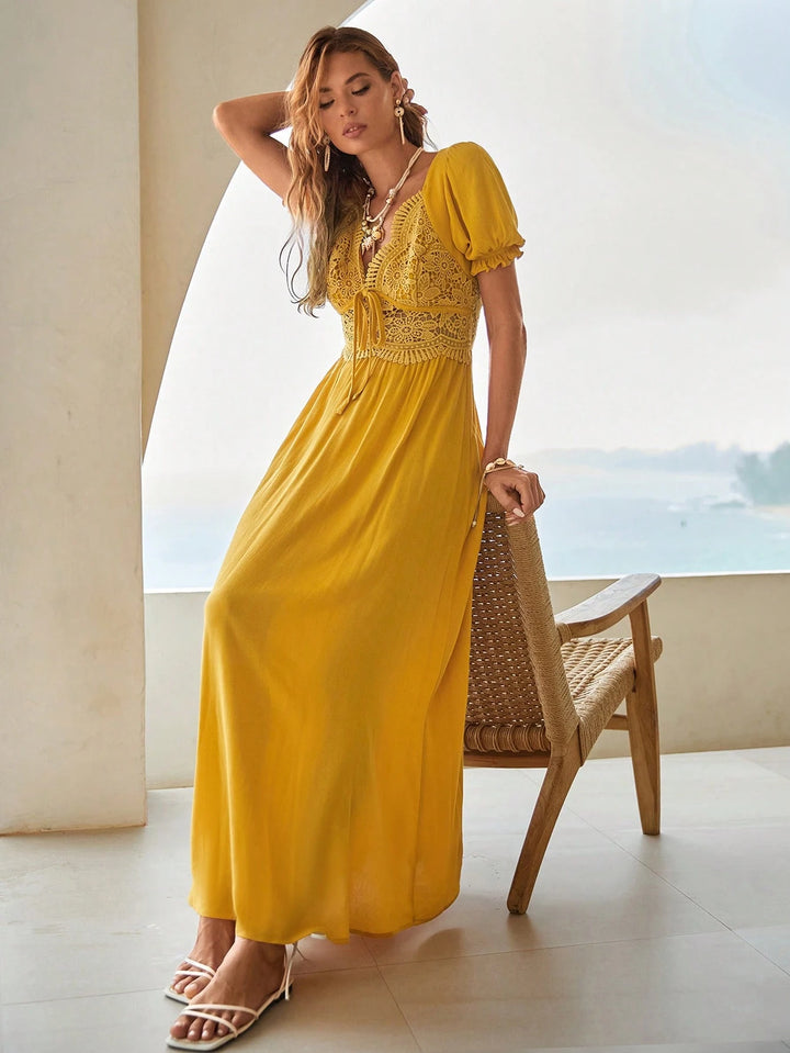 Rochie maxi SHEIN, galben