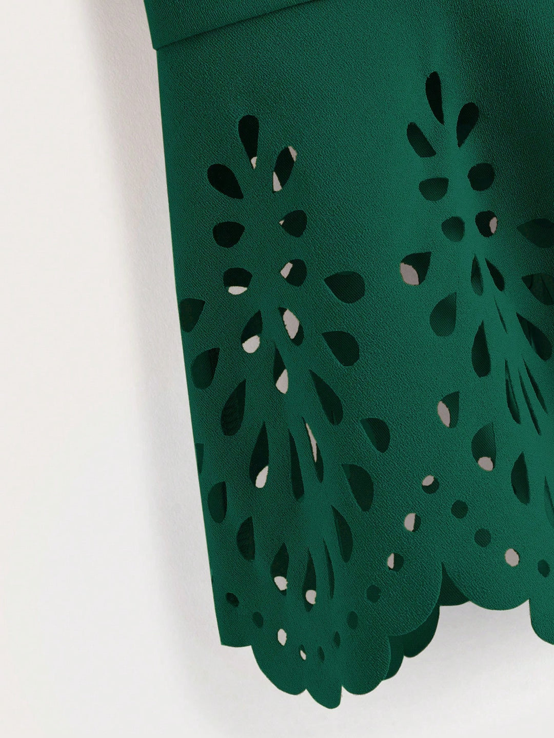 Bluza peplum SHEIN, verde