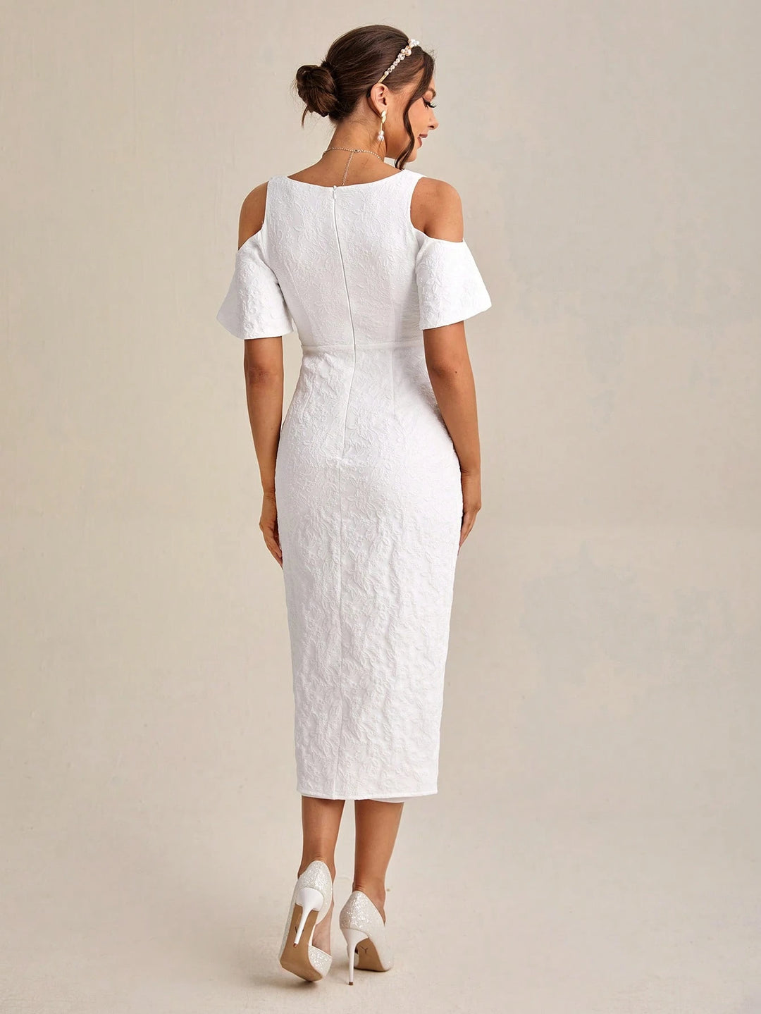 SHEIN maxi ruha, fehér