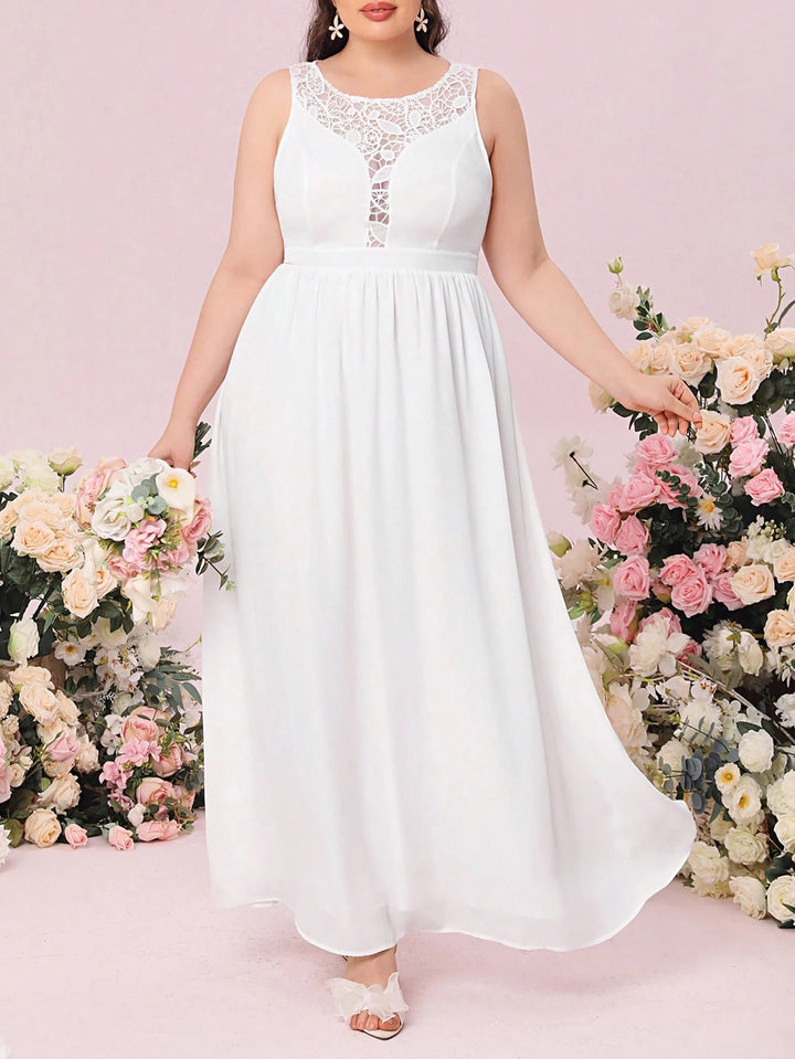Rochie de ocazie și bridal SHEIN, alb