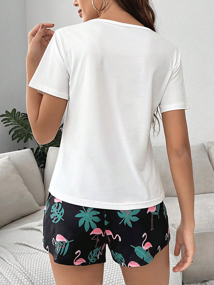 Compleu pijamale SHEIN, mix culori