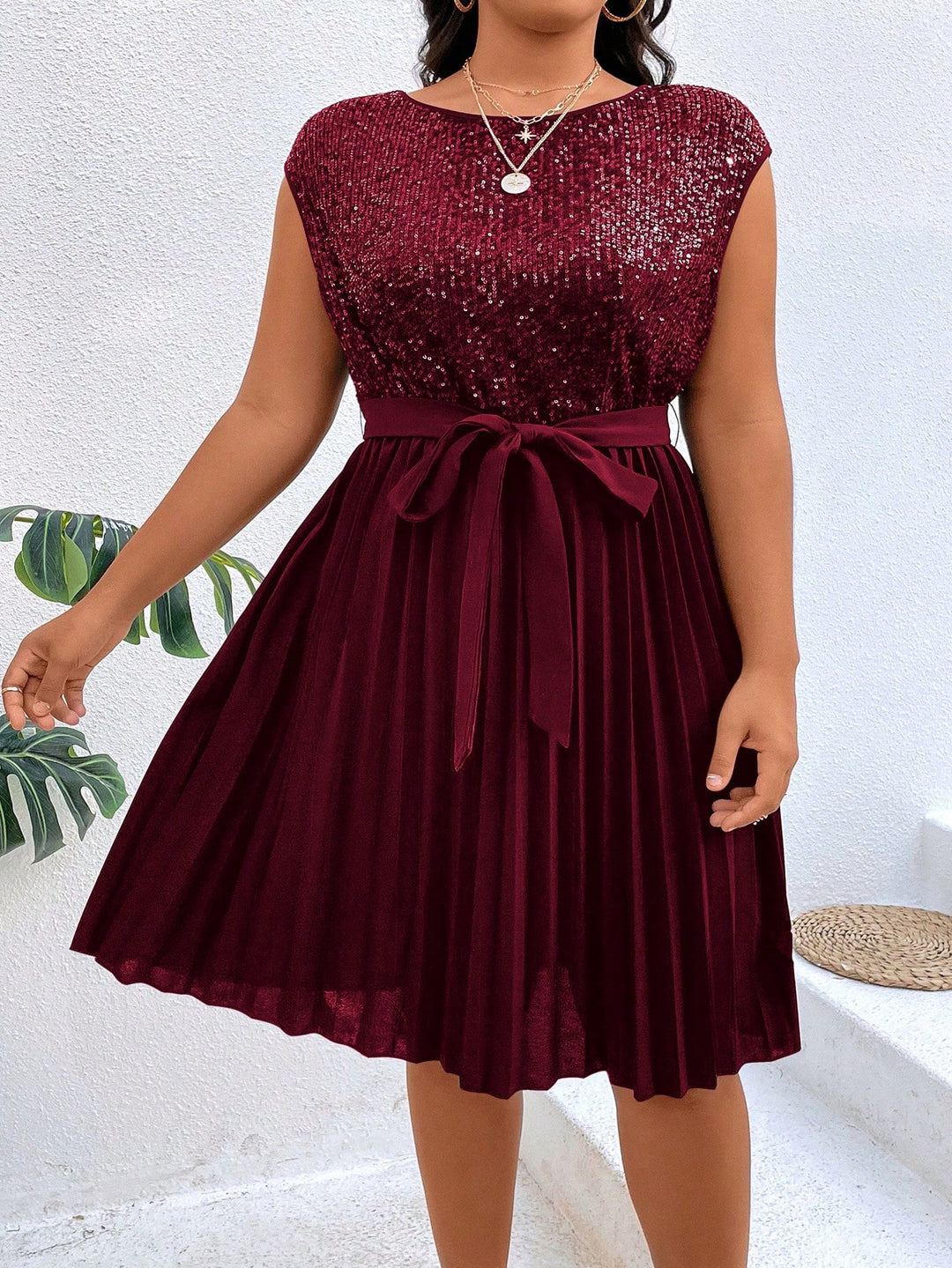 Rochie mini SHEIN, vișiniu