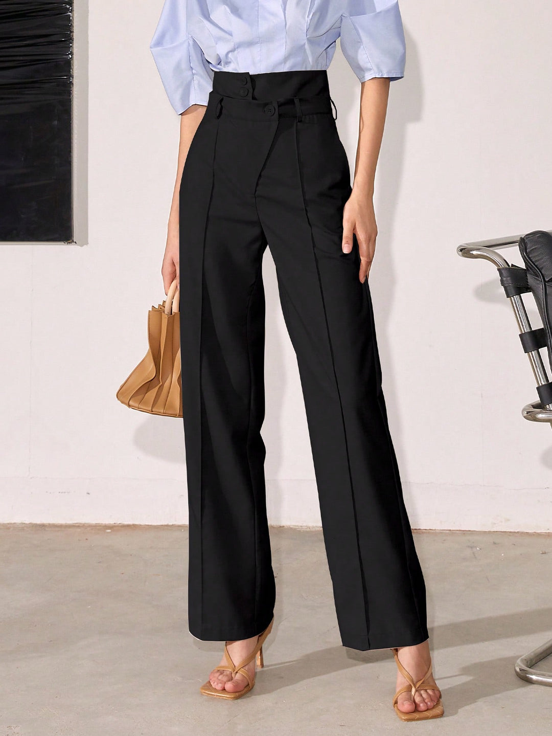 Pantalon SHEIN, negru