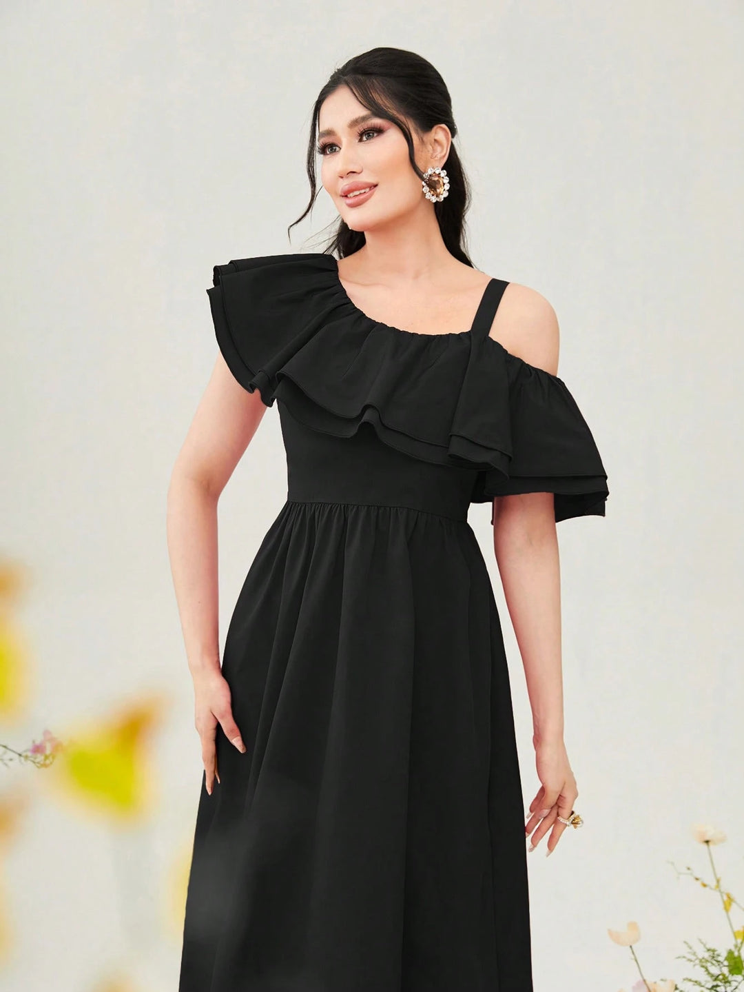 Rochie maxi SHEIN, negru