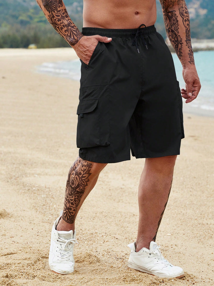 Pantaloni scurți Shein, negru
