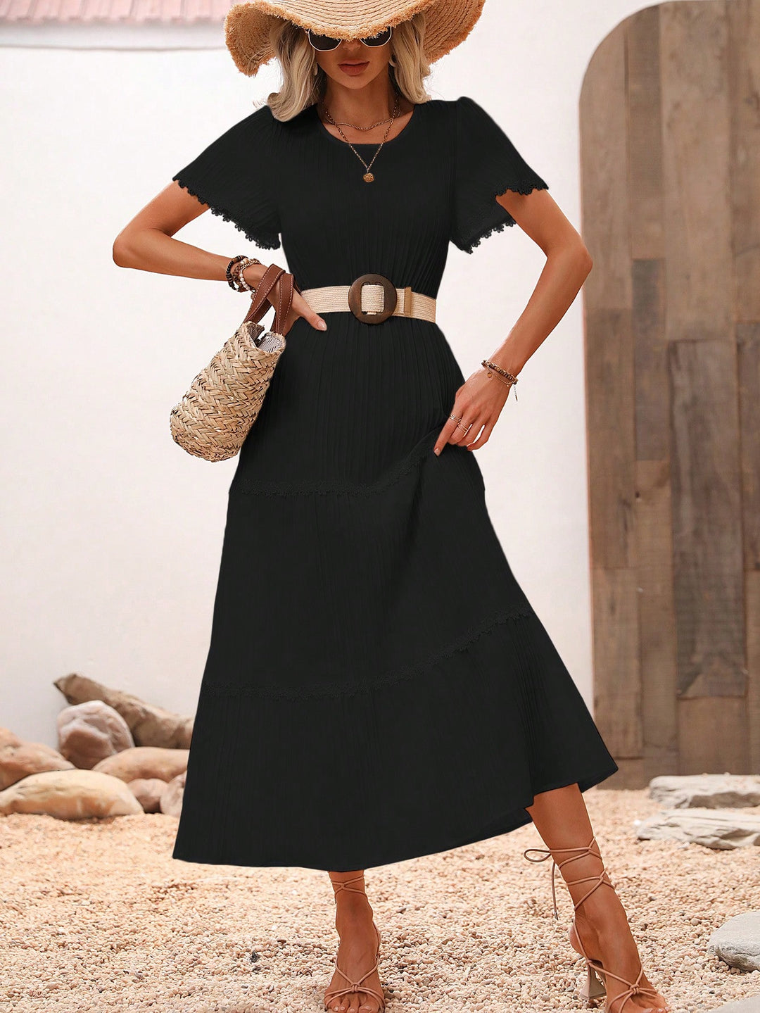 Rochie maxi SHEIN, negru