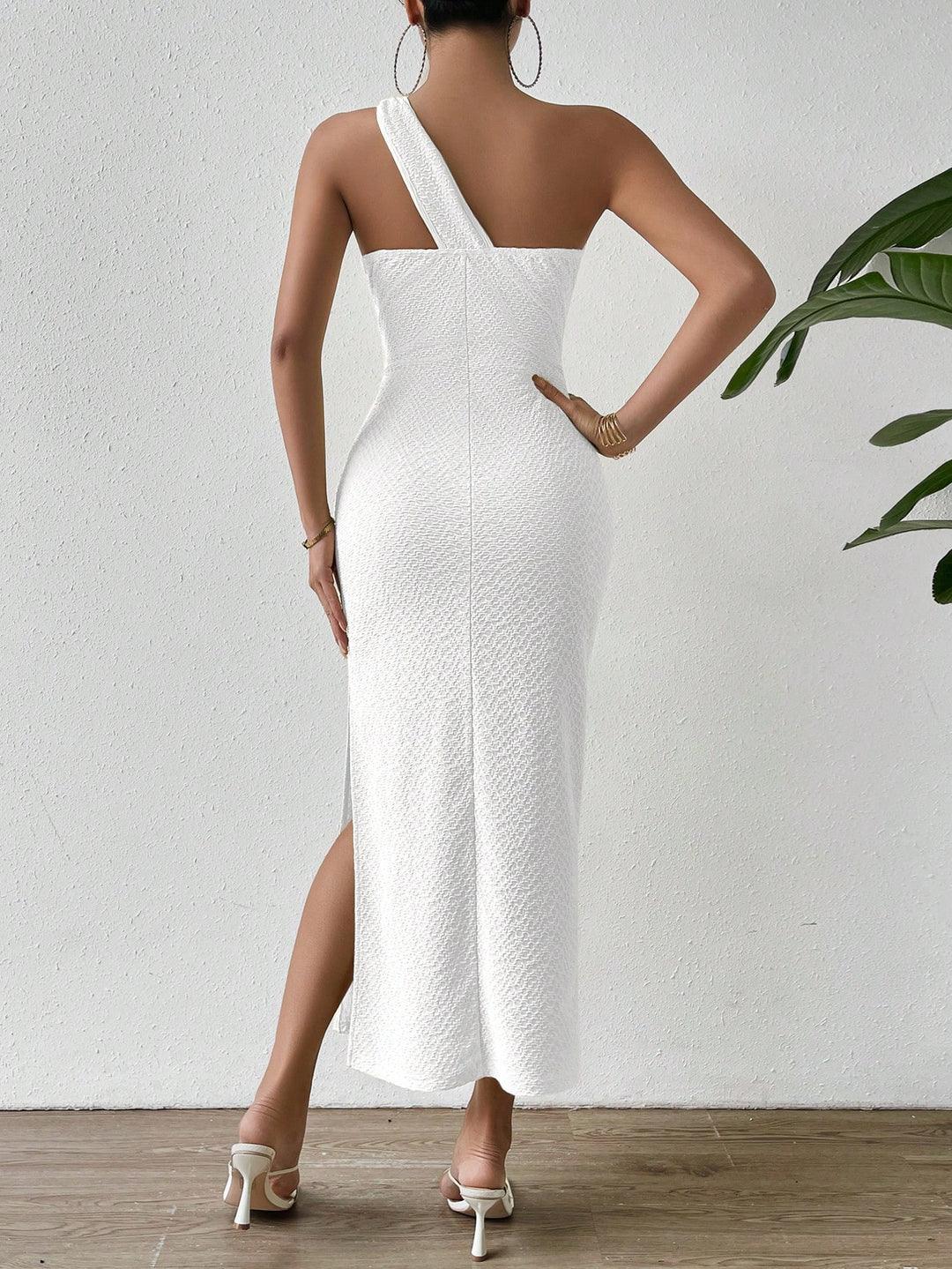 SHEIN maxi ruha, fehér