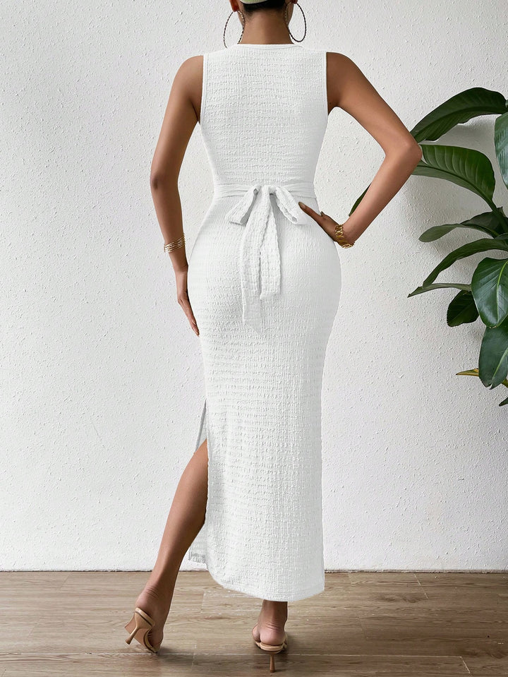 SHEIN maxi ruha, fehér