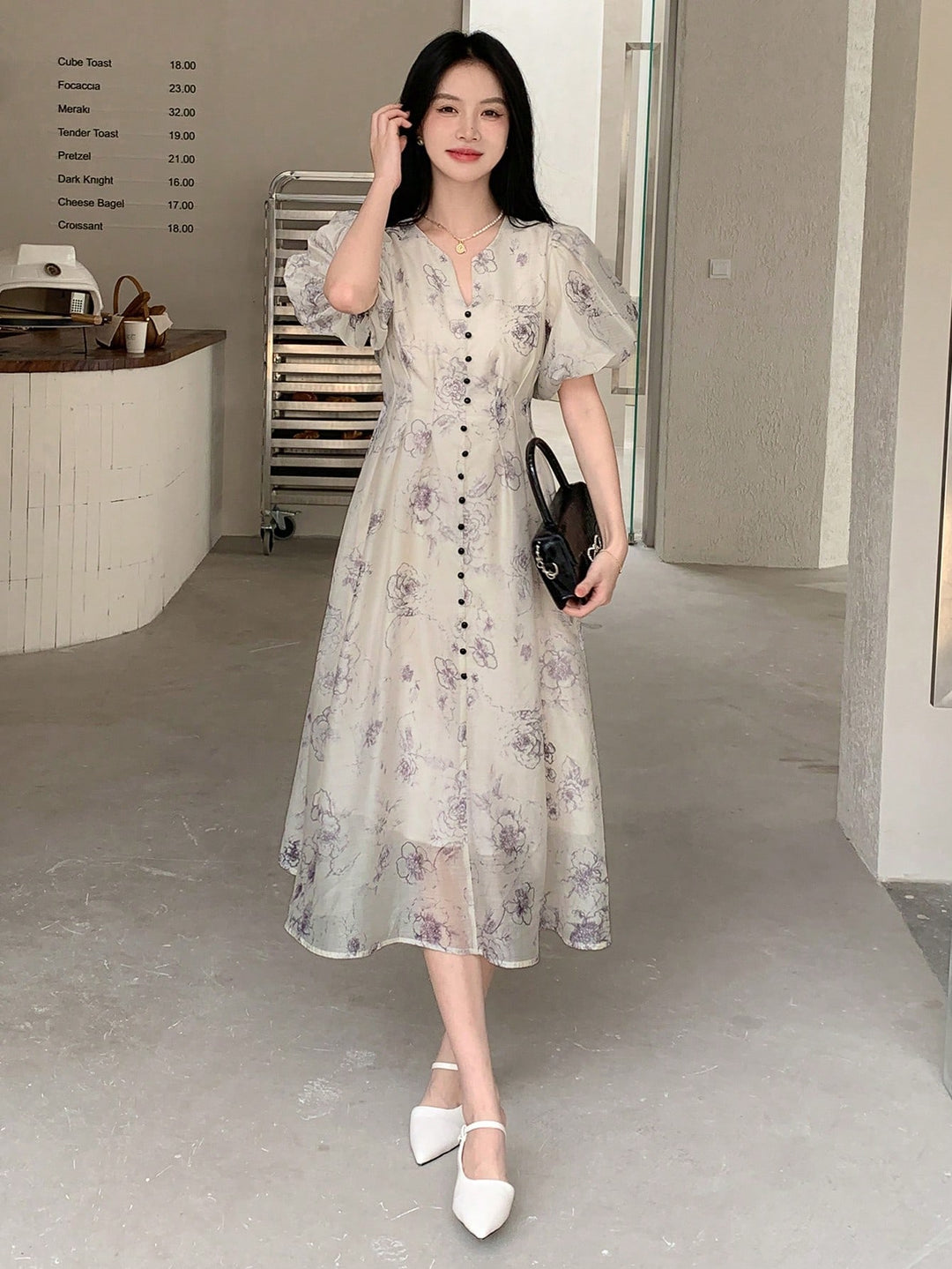 SHEIN Maxi Dress, Beige