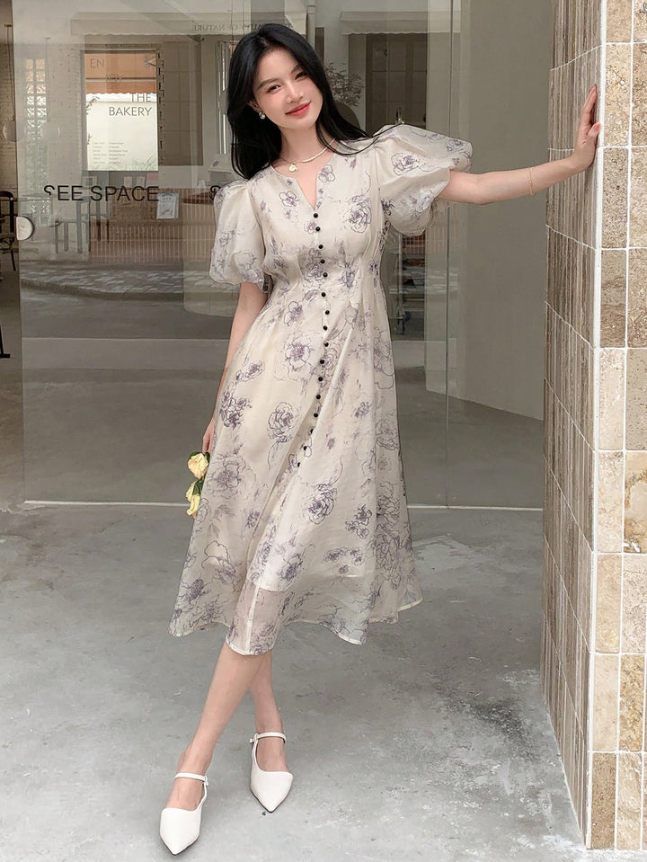 SHEIN Maxi Dress, Beige