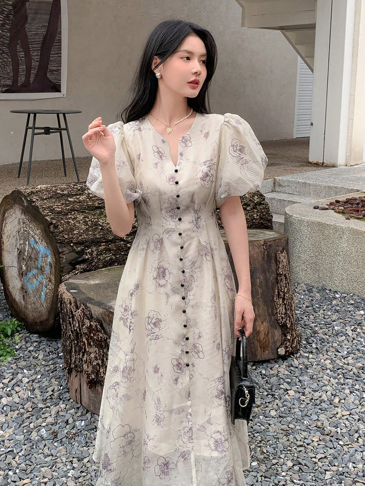 SHEIN Maxi Dress, Beige