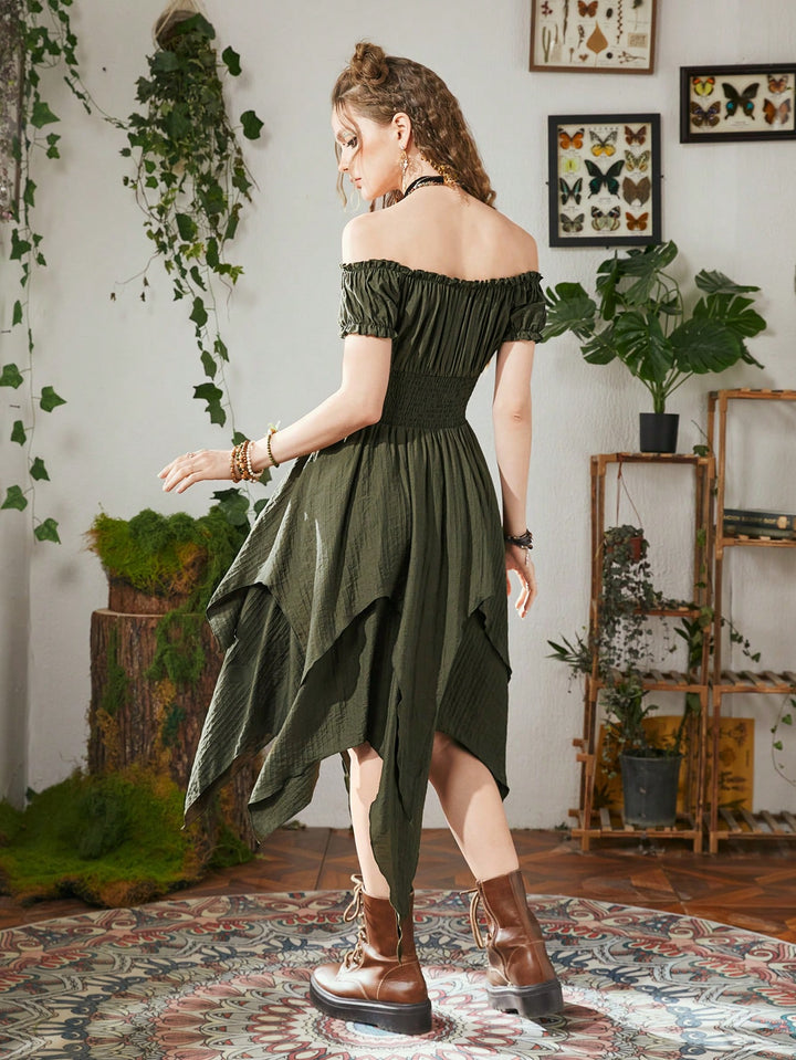 Rochie midi SHEIN, verde