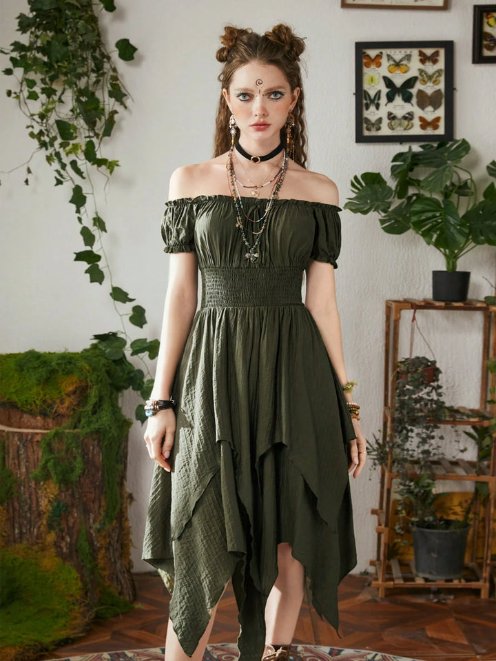 Rochie midi SHEIN, verde