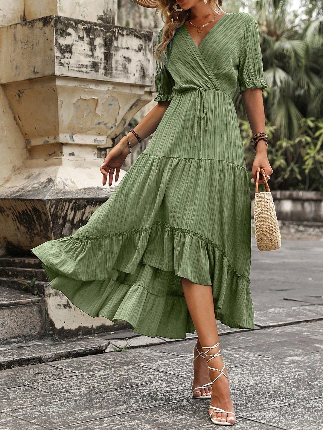 Rochie midi SHEIN, verde