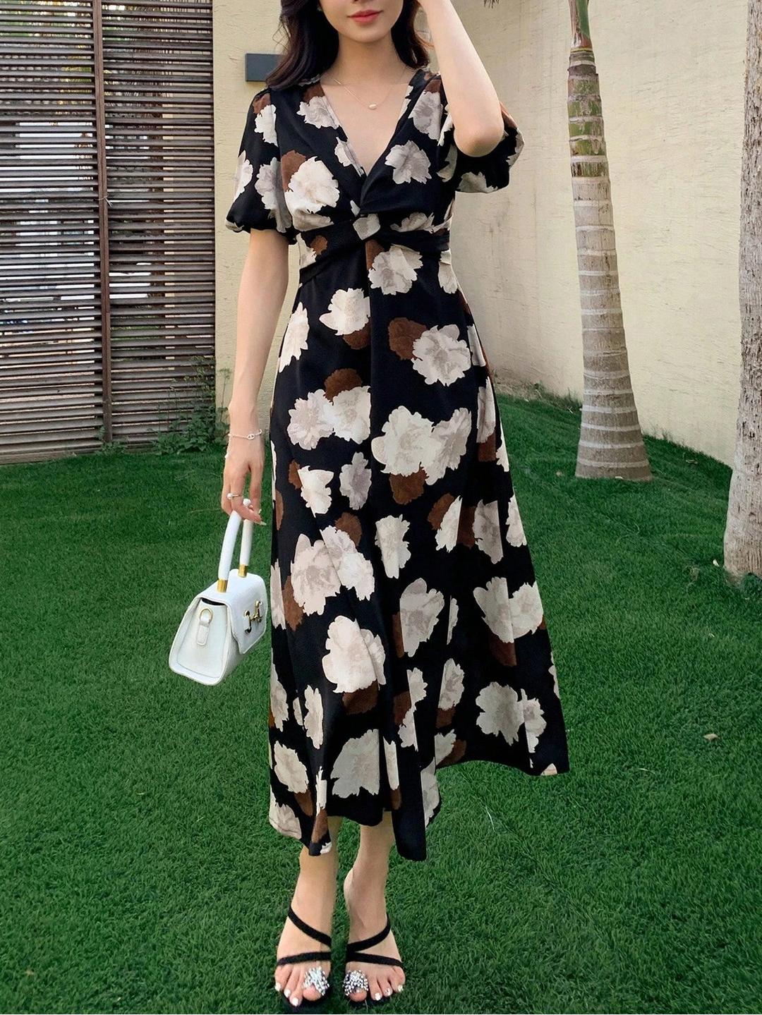 Rochie maxi Shein, mix culori