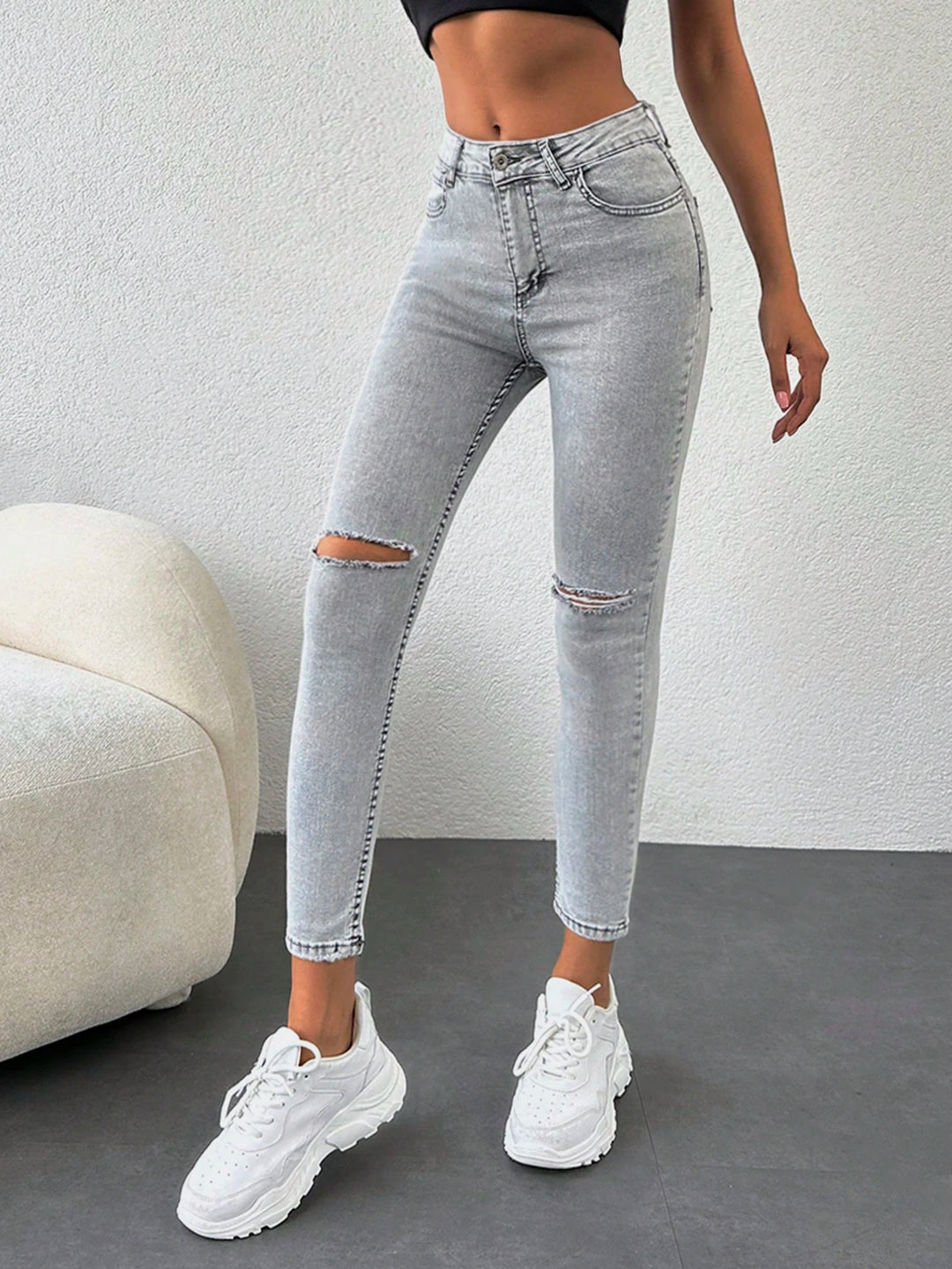 Jeans SHEIN, gri
