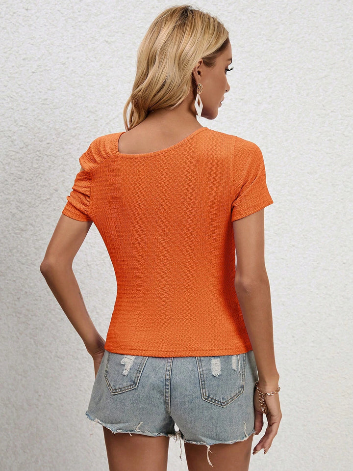 Top SHEIN, portocaliu