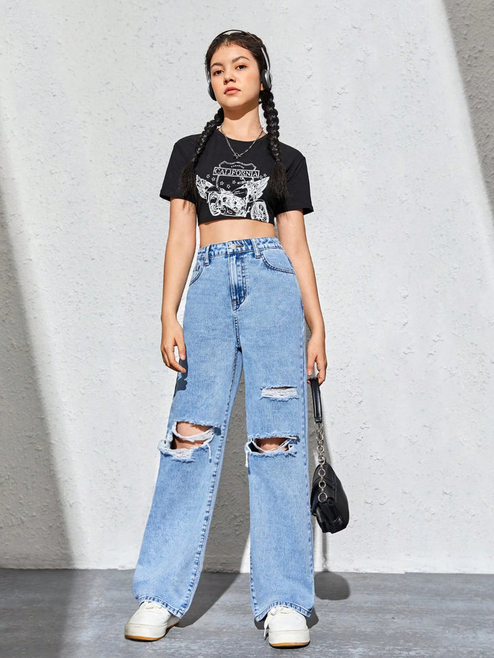 Jeans SHEIN, albastru