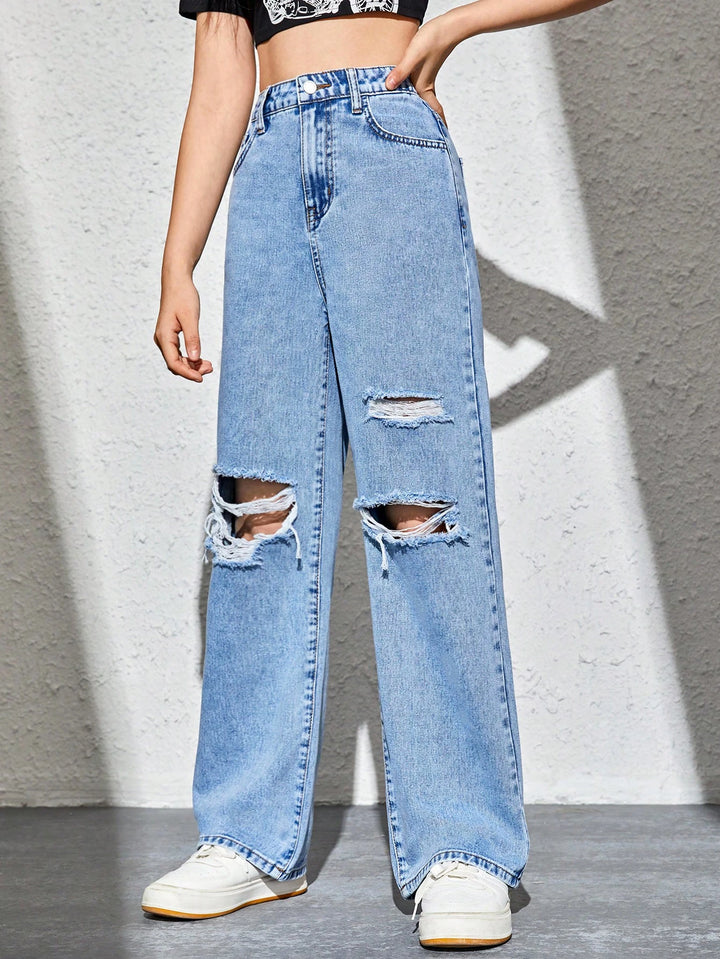Jeans SHEIN, albastru