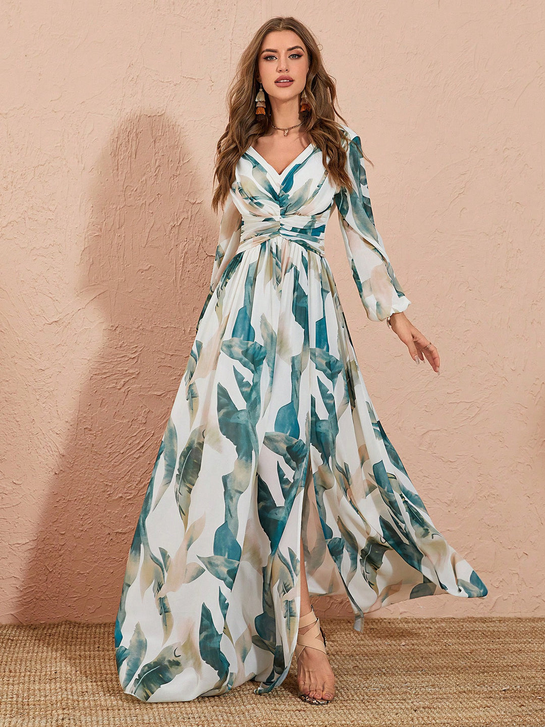 Rochie maxi SHEIN, mix culori