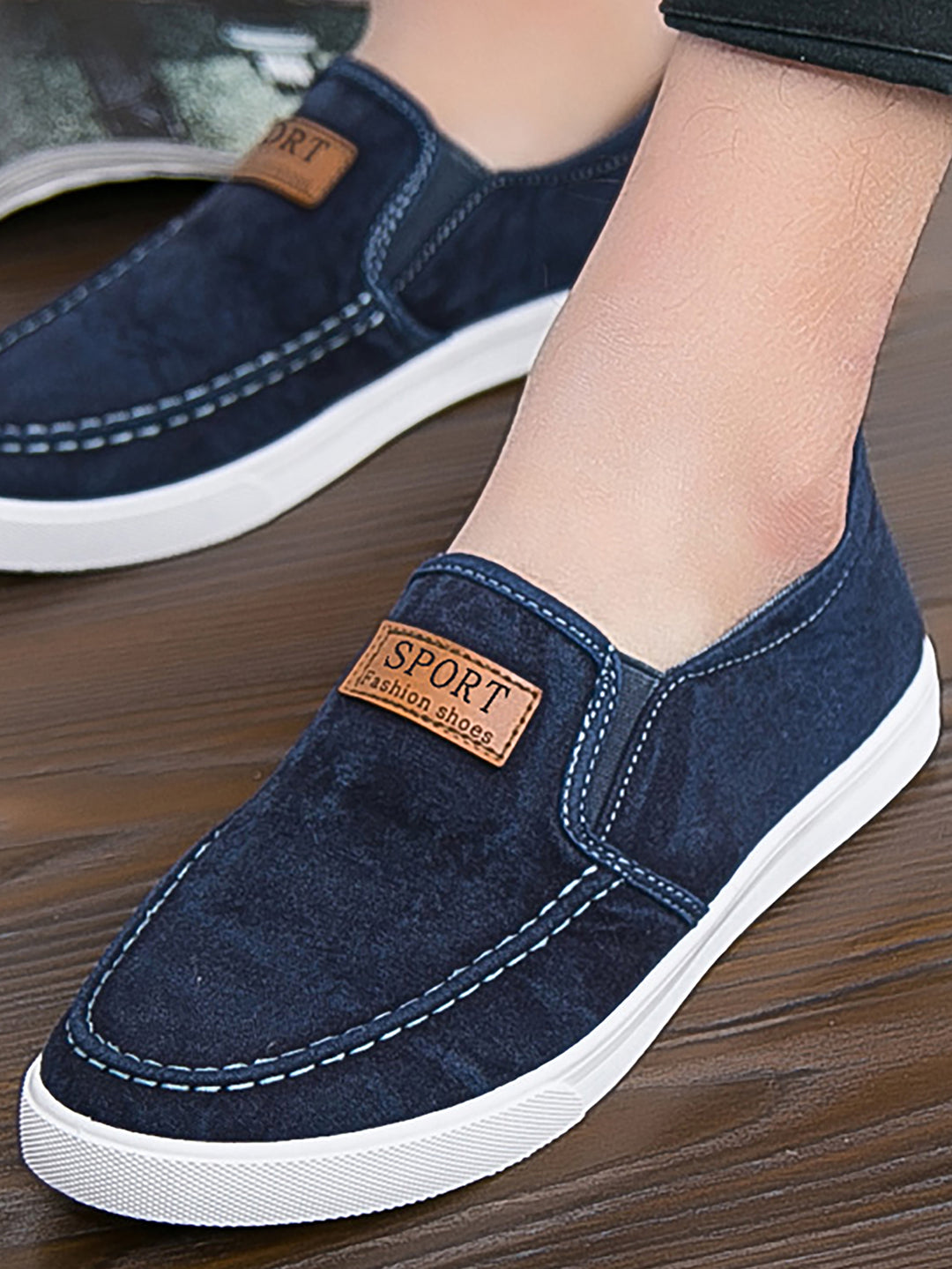 Mocasini SHEIN, albastru