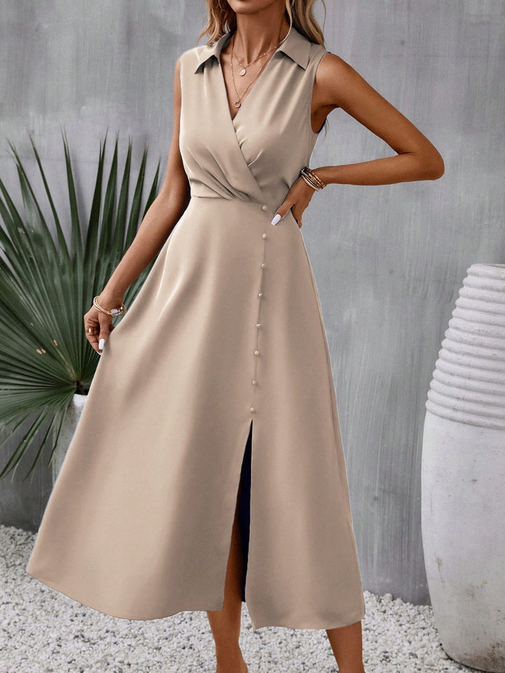 Rochie maxi SHEIN, bej