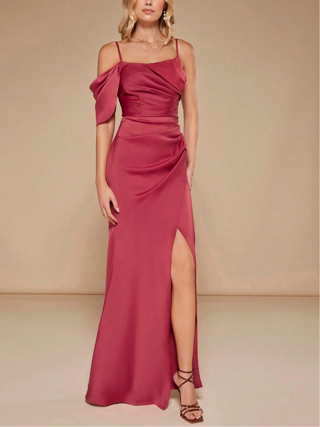 SHEIN maxi ruha, piros