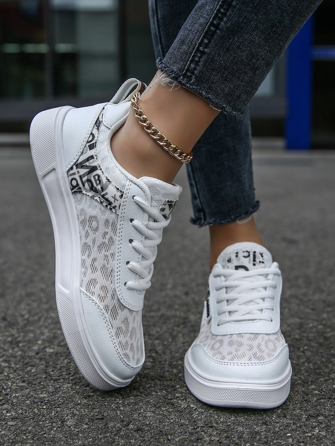 Pantofi sport SHEIN, alb
