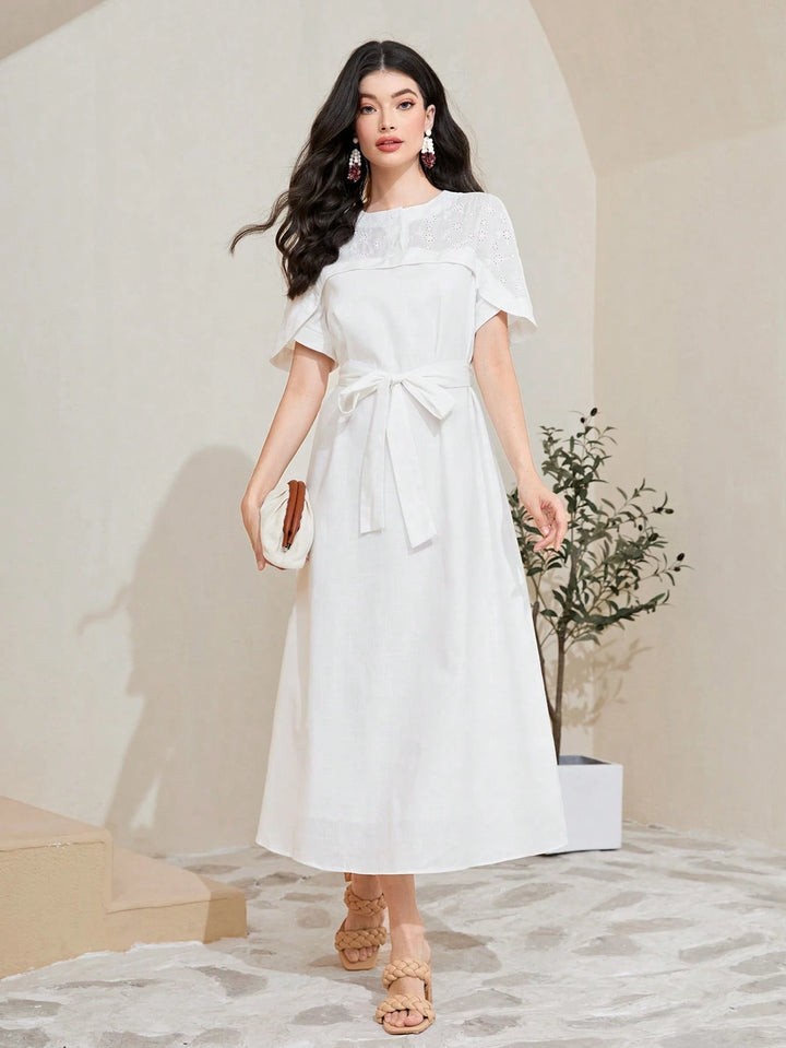 Rochie midi SHEIN, alb