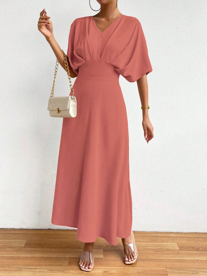 Rochie maxi SHEIN, cărămiziu
