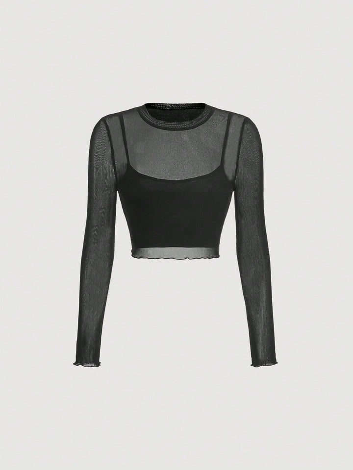 Top SHEIN, negru