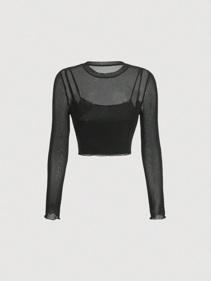 Top SHEIN, negru