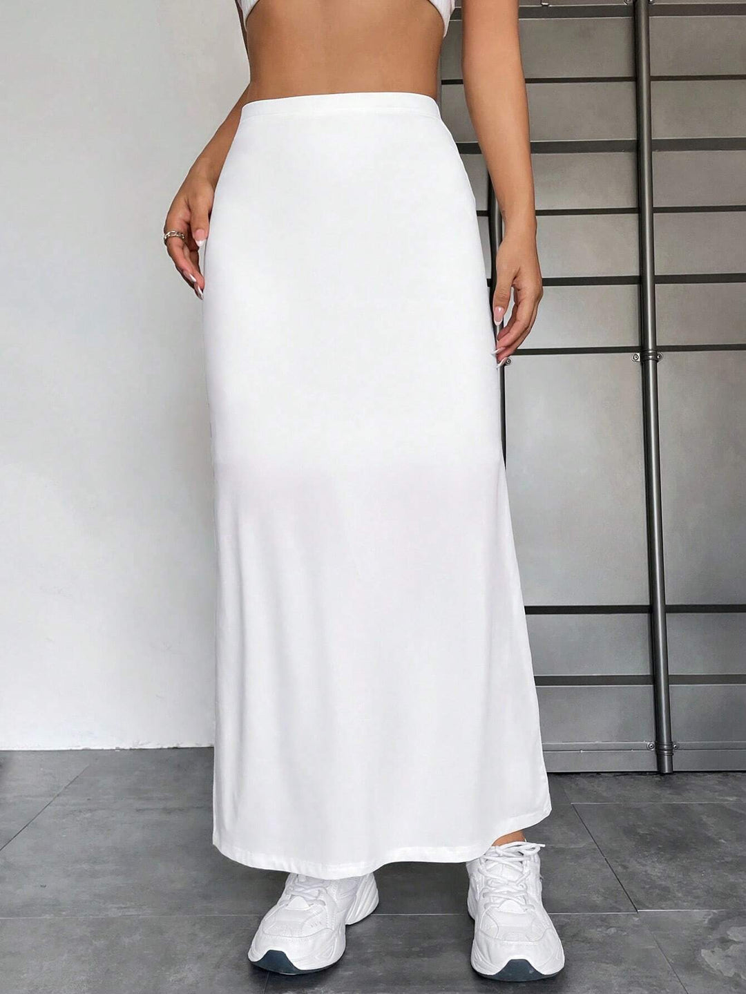 SHEIN Maxi szoknya, fehér