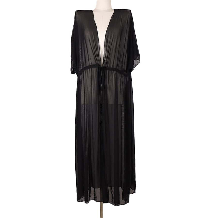 Cardigan lung de plajă SHEIN, negru