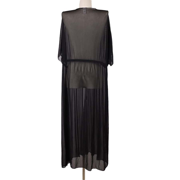 Cardigan lung de plajă SHEIN, negru