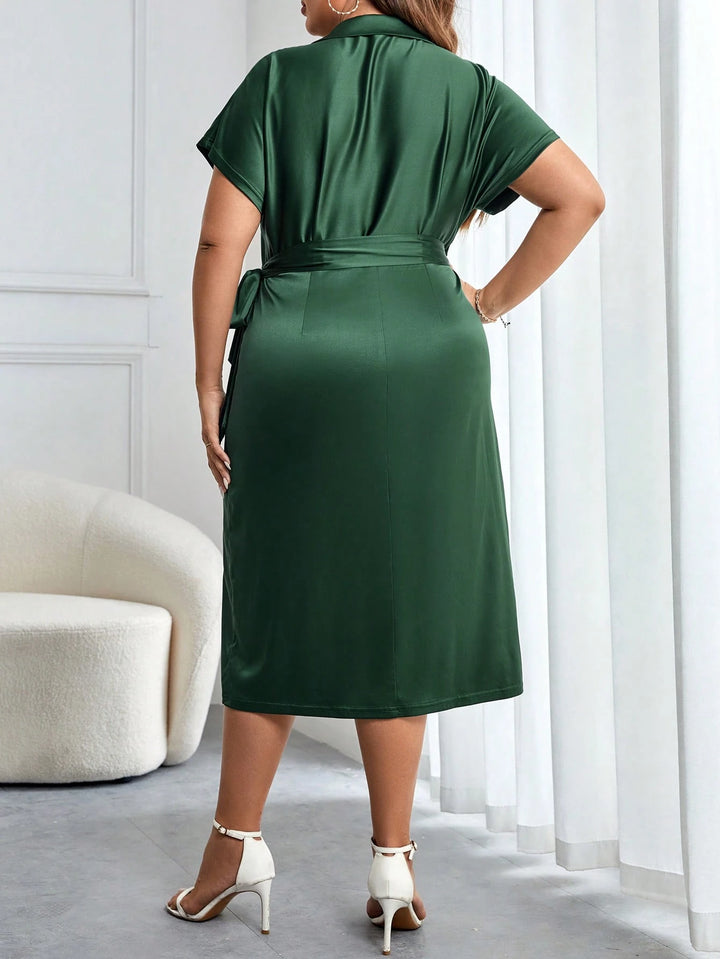 Rochie midi SHEIN, verde