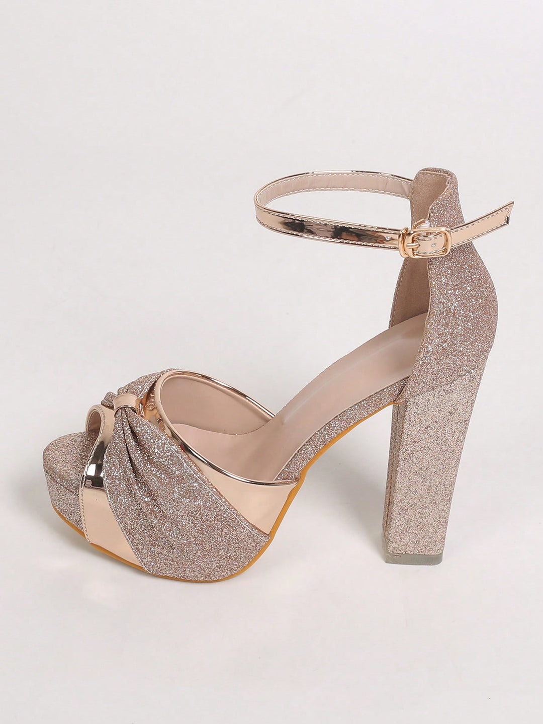 Pantofi cu toc SHEIN, auriu